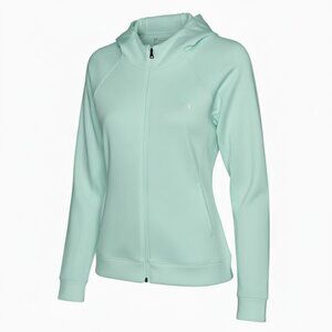 NWT Under Armour Hoodie Storm Woman's XXL Mint Green Athleisure Full Zip Front